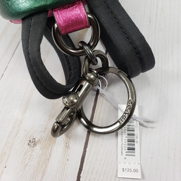 COACH Mini Backpack Keychain Bag Charm - Picture 7 of 8